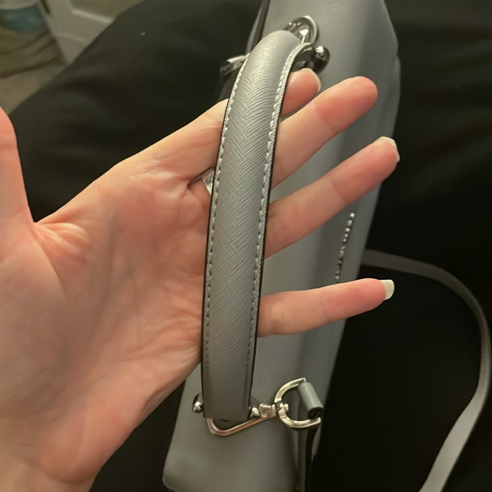 Michael Kors Gray Satchel with Silver Hardware - Picture 5 of 11